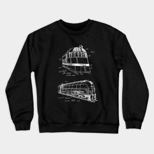 Railway Locomotive Train Gift US Patents Crewneck Sweatshirt